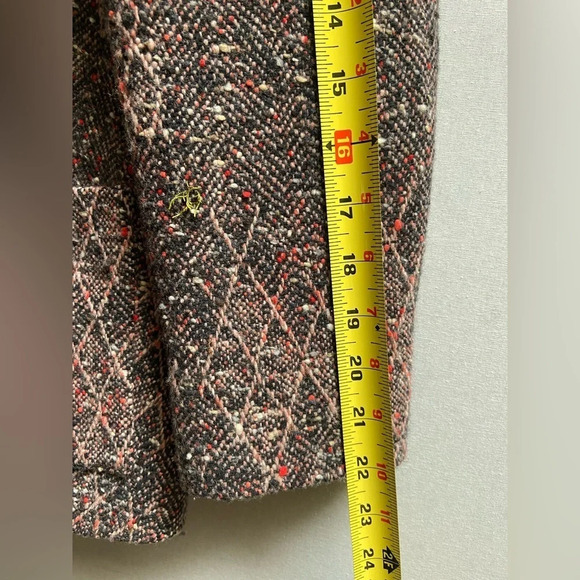 Bazar Christian Lacroix designer wool tweed pink multi colored blazer Sz 38 - Picture 13 of 14